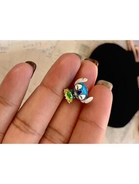 Lilo & Stitch Tropical Hula Dancing Enamel Charm Slide-On Bead